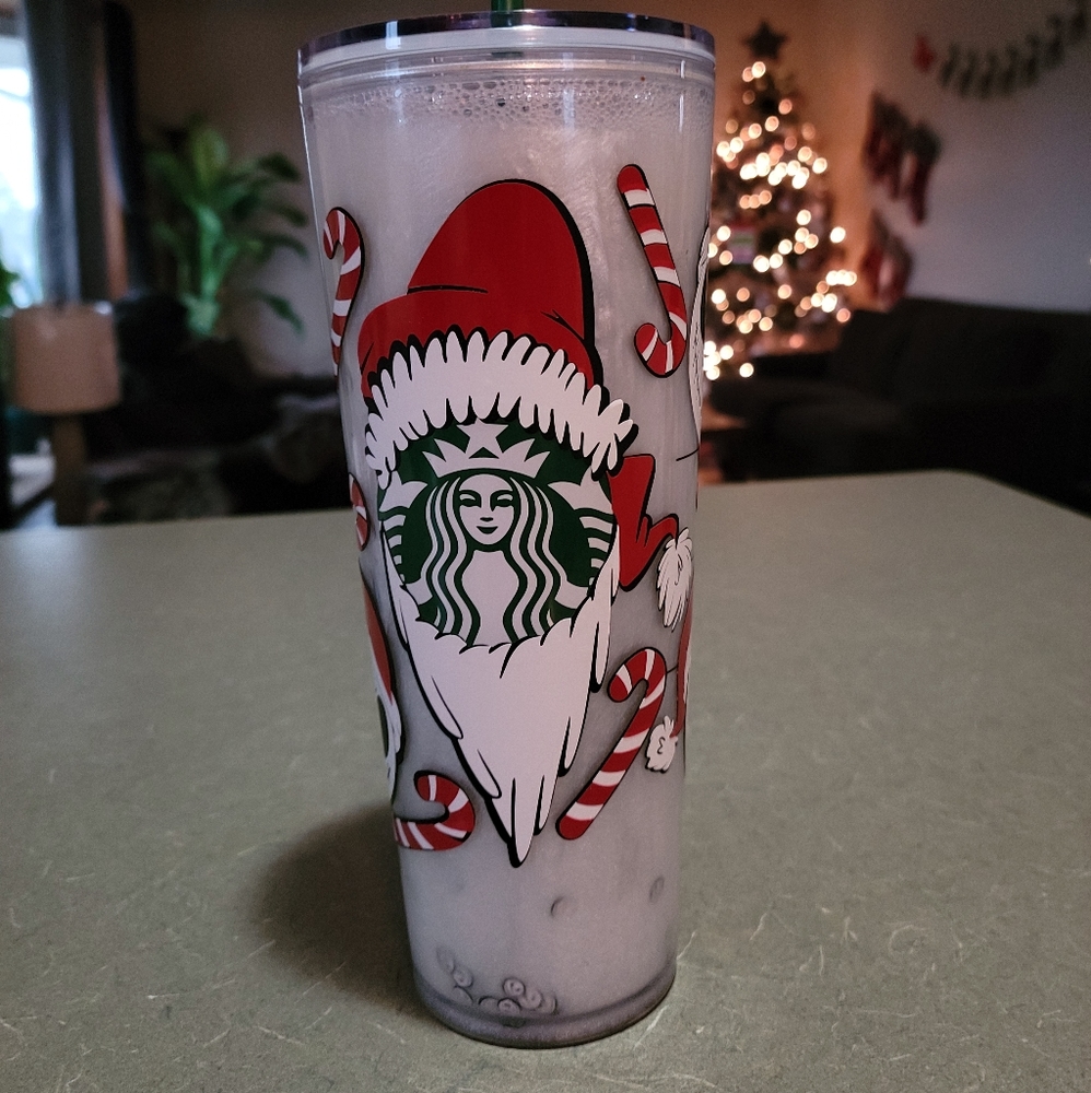 Jack Skellington Starbucks snowglobe tumbler